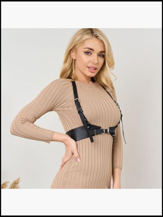 Punk Gothic Body Chain Harness Belt Adjustable Waist Rave Halloween Party main image 7